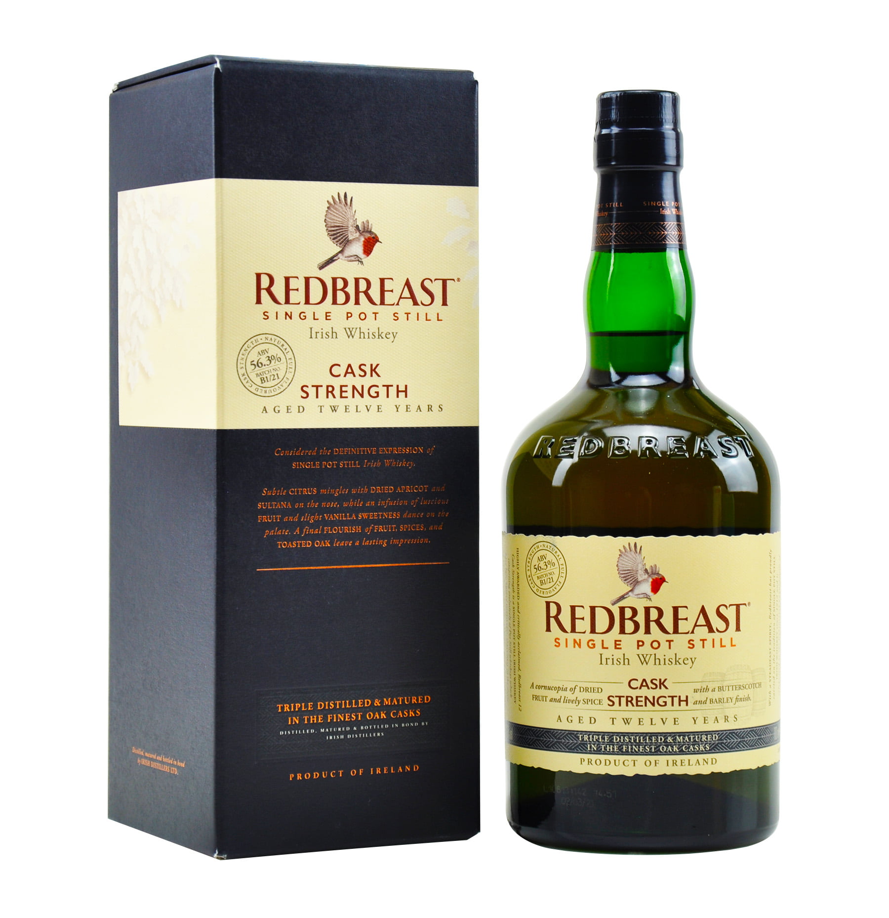 Red Breast 12y Cask Strength Single Pot Still Irish Whiskey 57.5%