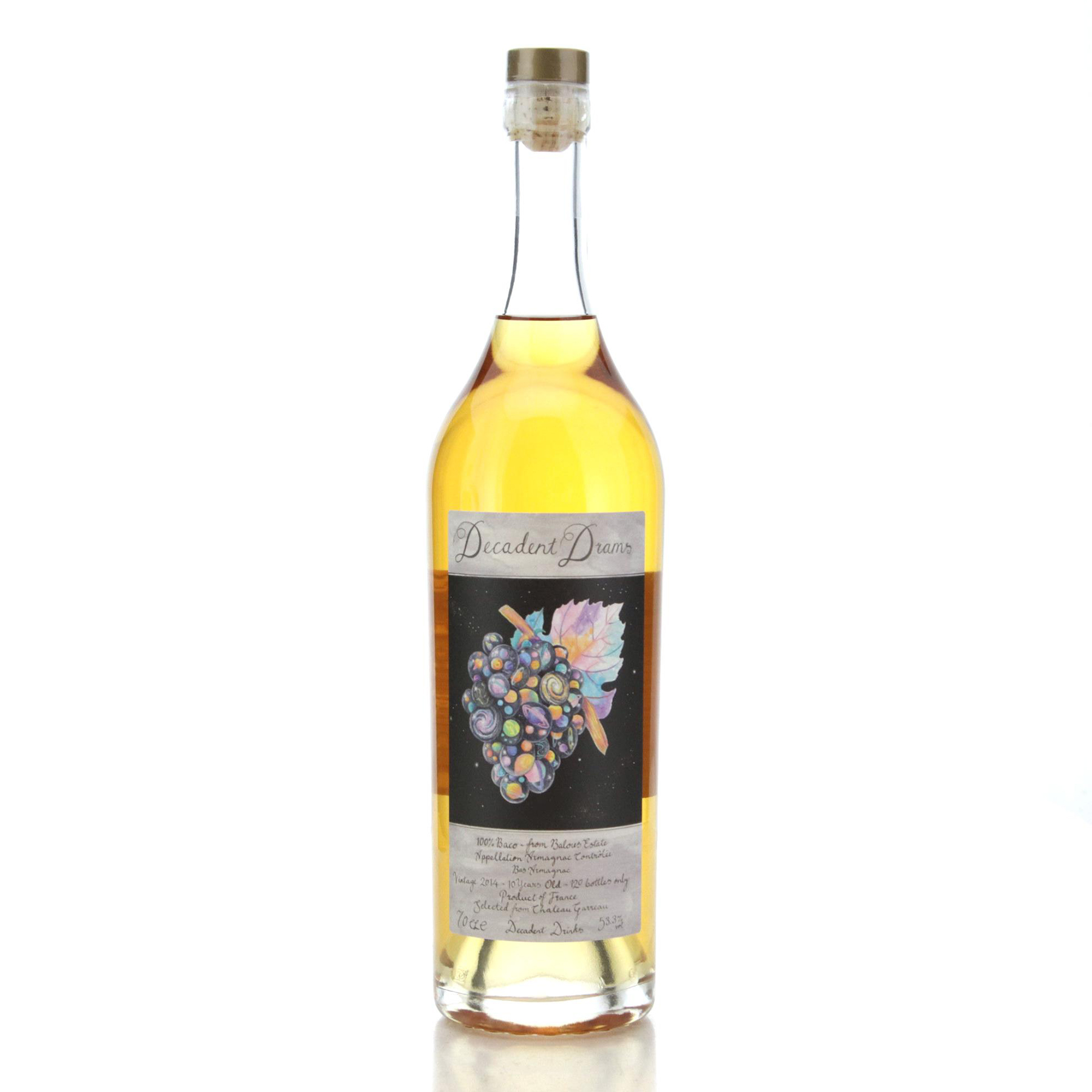 Bas-Armagnac Balous 10 Jahre - 2014 - 53.3% - Decadent Drinks - Garreau - Gascogna