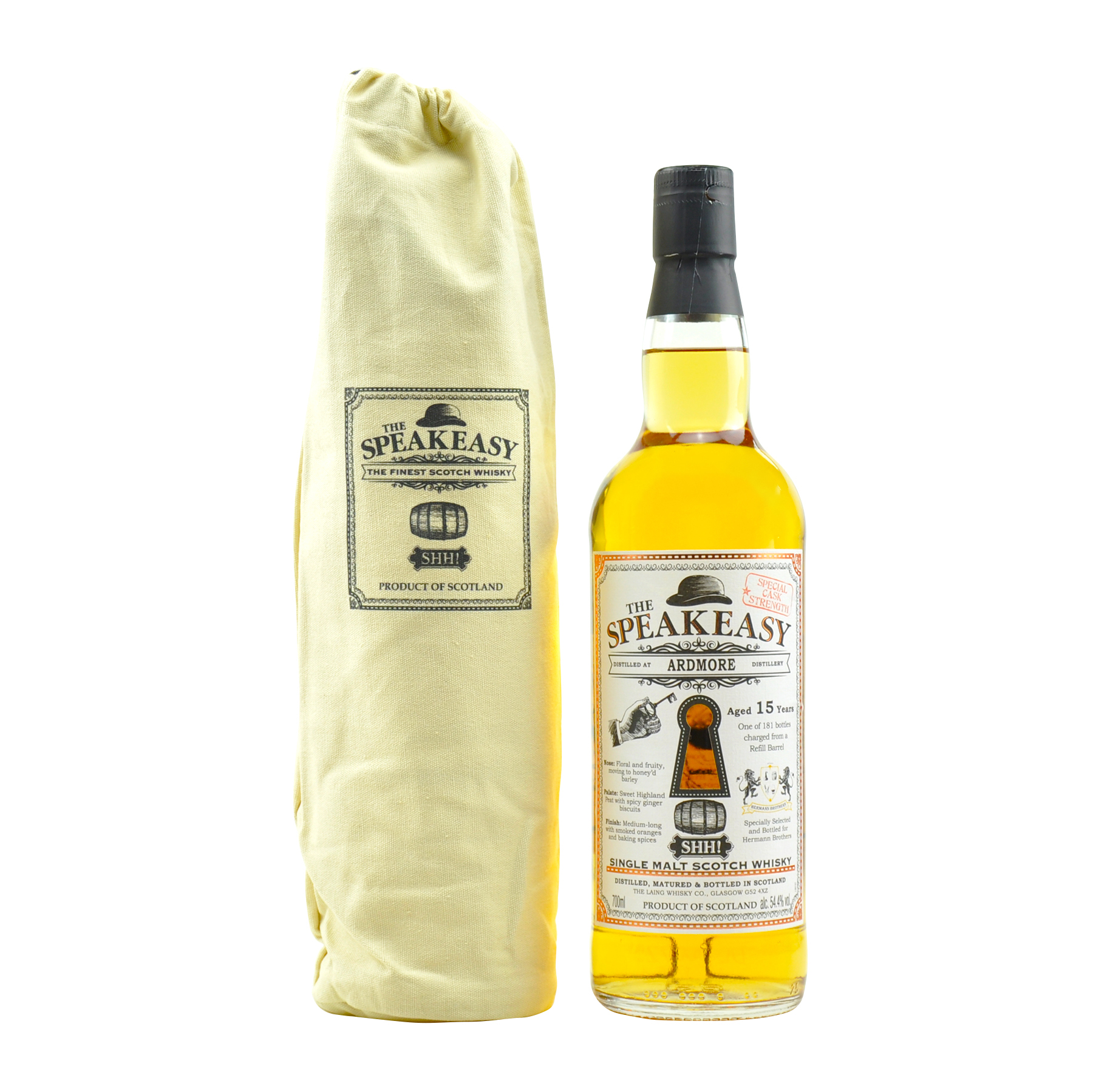 Ardmore 15 Years old - Speakeasy - 54.4% - Refill Barrel - 181 Bottles - Hermann Brothers - Douglas Laing - Highland Single Malt Scotch Whisky