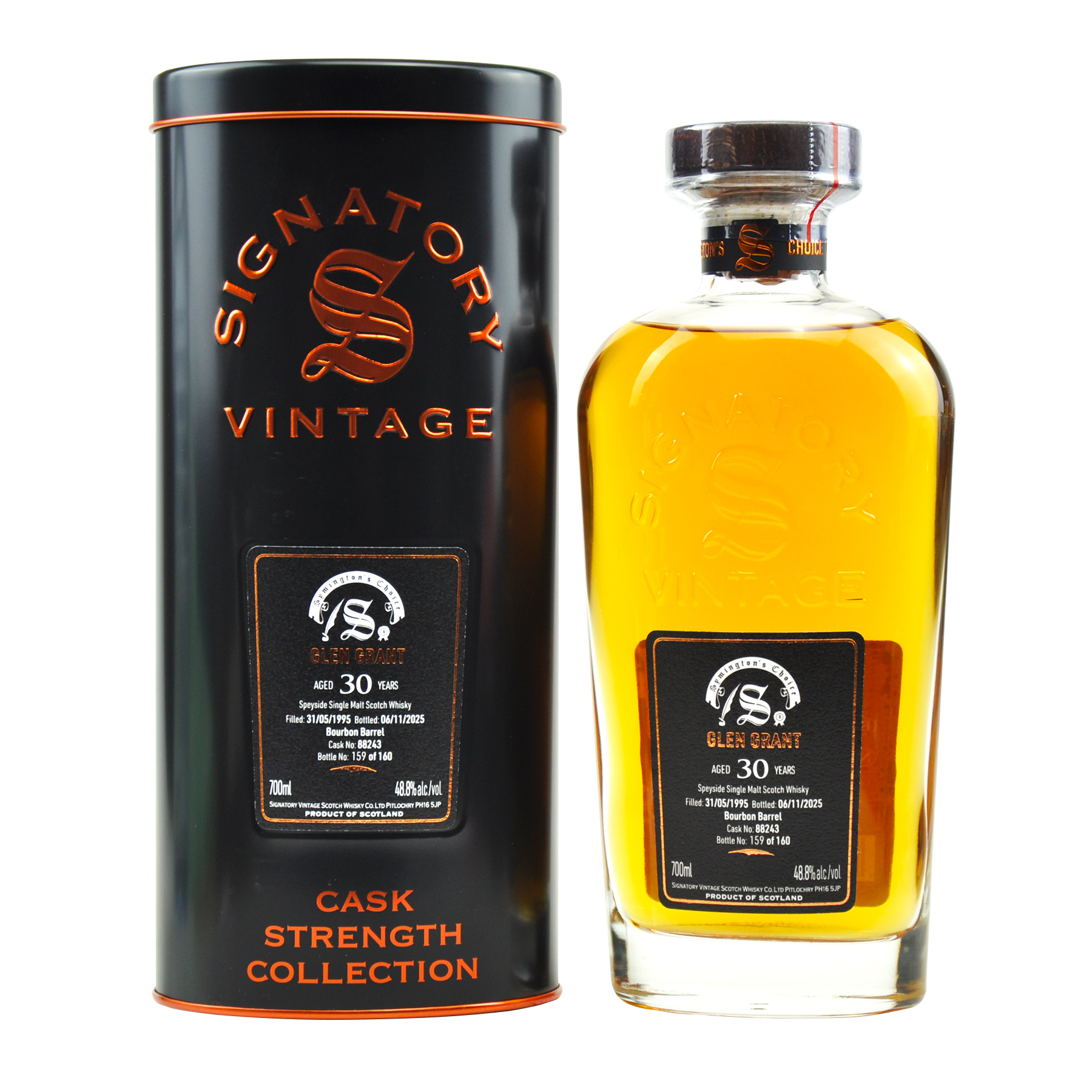 Glen Grant 30 Jahre - 1995-2025 - Cask Strength Collection – Symington’s Choice by Signatory Vintage