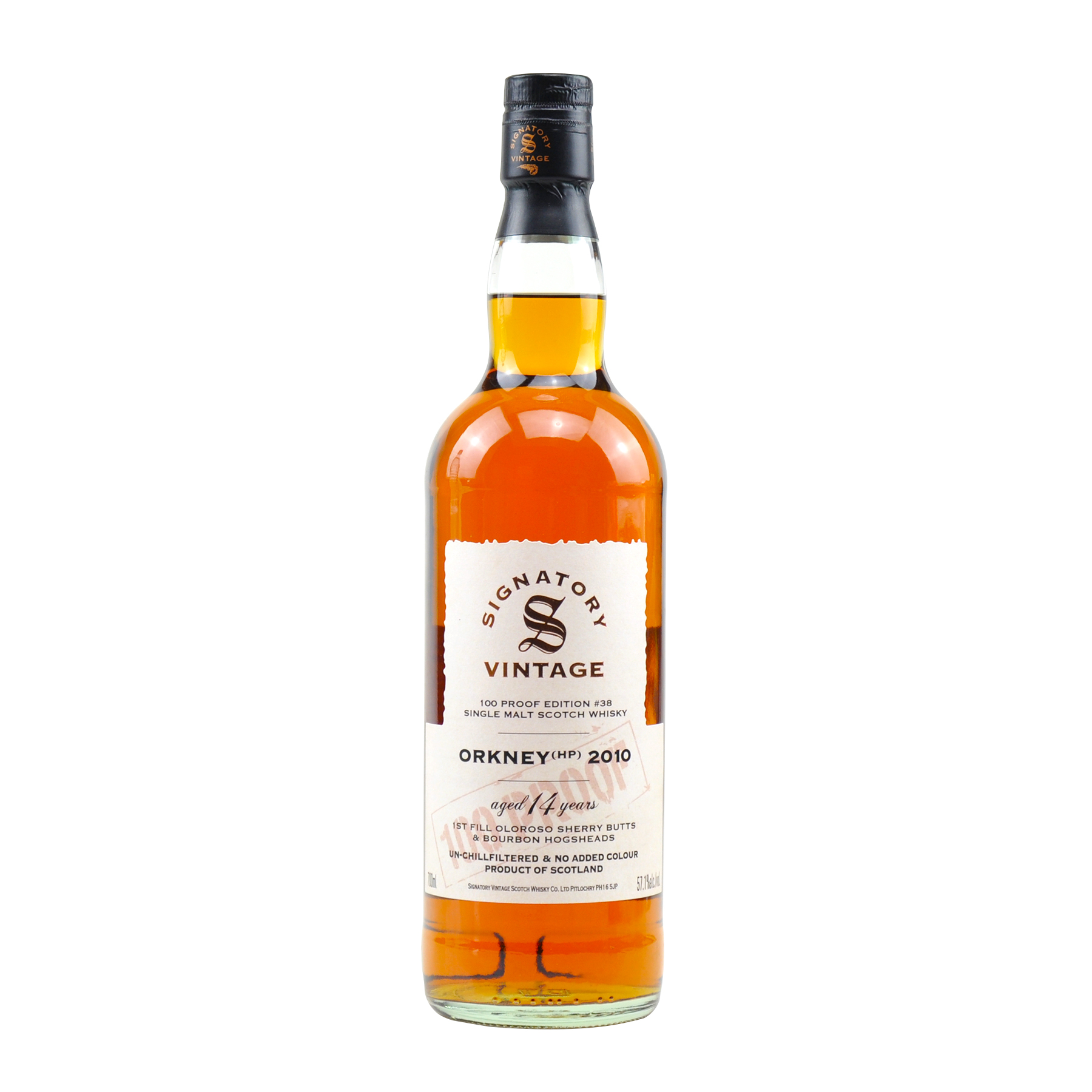 Orkney (HP) 14 Jahre - 2010 - 100 Proof Edition #38 by Signatory Vintage
